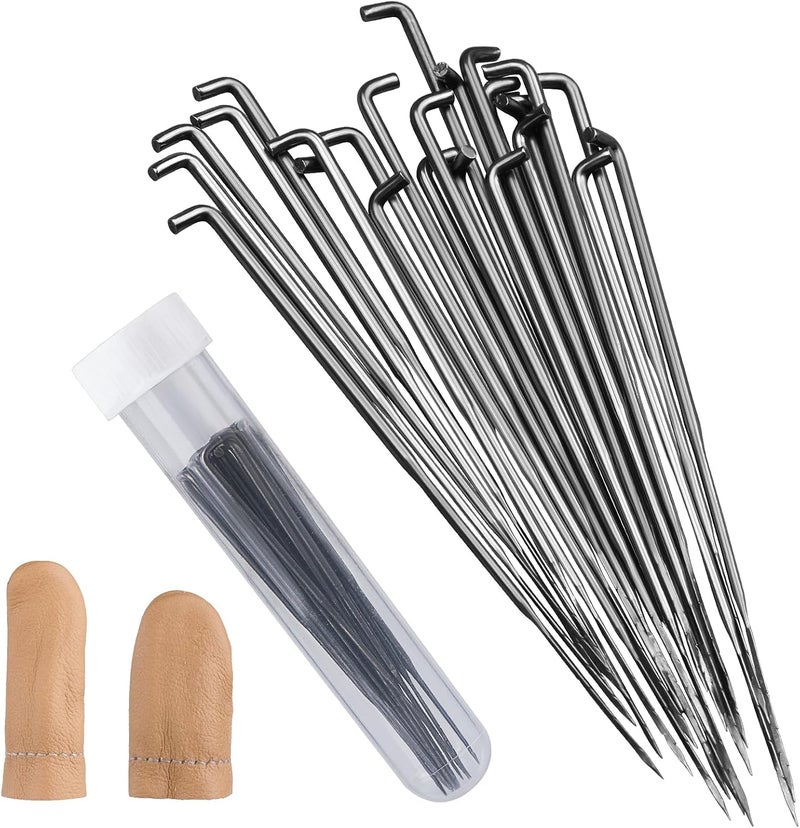 Fadoub Felting Needles, 25PCS Spiral Wool Felting Needles, Needle Felting Tool, Needle Felting Starter Kit with Bottles - Image 1